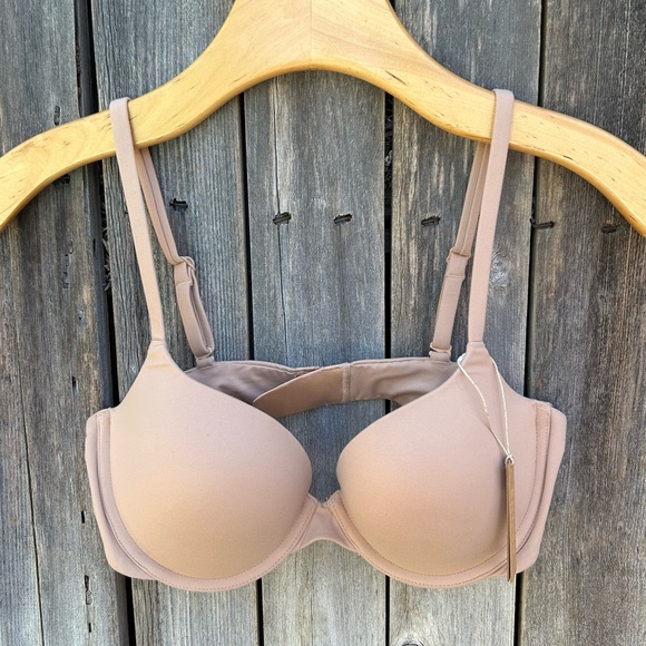 NWT Skims Fits Everybody Push Up Bra Clay Nude 34C - Picture 1 of 11